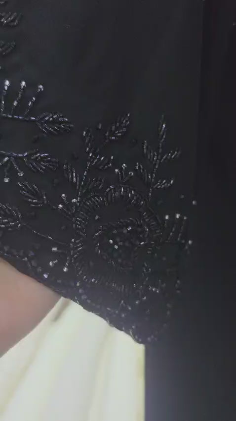 Muffyae black bloom abaya video